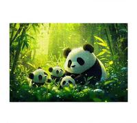 Puzzle 1500 Piezas Adultos, Puzzle 1500 Piezas de Madera, Rompecabezas para Adultos Panda Patrón, Rompecabezas Desafiante para Toda la Familia, Regalos Originales para Mujer Hombre, Tema: Lindo, C-56