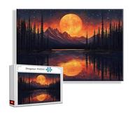Puzzle 1500 Piezas Adultos, Puzzle Atardecer XXL 87 x 57 cm, Paisaje Rompecabezas Adultos Desafiantes Imposible, DIY Jigsaw Arte Ivertido Juego Familiar, Regalos de Pascua para Hombres y Mujeres T-8