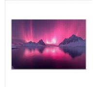 Puzzle 1500 Piezas Adultos Puzzle Aurora Paisaje Rompecabezas Adultos XXL 87 x 57cm, Impossible Rompecabezas, Jigsaw Arte Juego Educa Familiar Aliviar El Estrés, Regalos para Hombres y Mujeres C-2