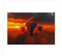 Puzzle 1500 Piezas Adultos Puzzle Elefante Animal Rompecabezas Adultos XXL 87 x 57cm, Impossible Rompecabezas, Jigsaw Arte Juego Educa Familiar Aliviar El Estrés, Regalos para Hombres y Mujeres O-9