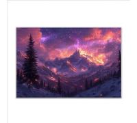 Puzzle 1500 Piezas Adultos Puzzle montañas Fantasía Rompecabezas Adultos XXL 87 x 57cm, Impossible Rompecabezas, Jigsaw Arte Juego Educa Familiar Aliviar El Estrés, Regalos para Hombres y Mujeres H-3