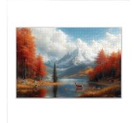 Puzzle 1500 Piezas Adultos Puzzle Otoño montañas Rompecabezas Adultos XXL 87 x 57cm, Impossible Rompecabezas, Jigsaw Arte Juego Educa Familiar Aliviar El Estrés, Regalos para Hombres y Mujeres P-0