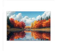 Puzzle 1500 Piezas Adultos Puzzle Paisaje Otoño Rompecabezas Adultos XXL 87 x 57cm, Impossible Rompecabezas, Jigsaw Arte Juego Educa Familiar Aliviar El Estrés, Regalos para Hombres y Mujeres P-5