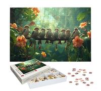 Puzzle 1500 Piezas Adultos, Puzzle Pájaro con Exquisita Caja de Embalaje, 1500 Piezas Rompecabezas Desafiante para Adultos, Rompecabezas Tropical para Toda la Familia, Regalo Mujer y Hombres, -8884