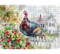 Puzzle 1500 Piezas Adultos, Rompecabezas de Madera 87 x 57 cm Gran Detalle y Colores Vivos - Un Desafío Divertido para Familia y Amigos, Actividad Creativa y Regalo Educativo, cortijo Pavo f0-809