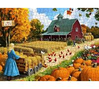 Puzzle 1500 Piezas Adultos, Rompecabezas de Madera 87 x 57 cm Puzzle - Un Desafío Divertido para Familia y Amigos, Actividad Creativa y Regalo Educativo, Decor paredes, Dibujos animados cortijo f0-539