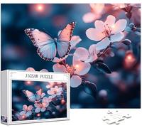 Puzzle 1500 Piezas Adultos, Sueño Puzzle Mariposa Patrón Diseño, 87x57cm Gran Formato HD Color Jigsaw Adultos, DIY Artesanía con Embalaje de Caja de Regalo, Home Room Wall Decor, Regalo Mujer,Model461