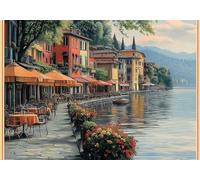 Puzzle 1500 Piezas Adultos Villa Puzle Imposible Paisaje Arte Jigsaw Puzzles Educa de Rompecabezas y Juego Familiar para Adultos y Adolescente a Partir de 14 Años Entretenimiento Decorar Regalos P-551