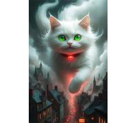 Puzzle 1500 Piezas Animal Gato Ciudad Puzzle, Desarrolla la Logica y la Observaciòn, Ejercita Paciencia Puzzles Adultos 1500 Piezas 87 x 57 cm