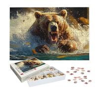Puzzle 1500 Piezas Animal, Puzzle Panda con Caja para Adultos, 87x57cm, DIY 1500 Piezas Rompecabezas Madera para Adultos, Rompecabezas Desafiante para Decoracion Hogar y Paredes, Regalo Mujer, -8863