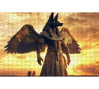 Puzzle 1500 Piezas Anubis, Puzzle 1500 Piezas Adulto ala, Rompecabezas de Madera para Adultos 60x90 CM, Puzzles para Toda la Familia Cuadros Decoracion Salon Modernos Regalo Mujer Hombre RXPT-4442