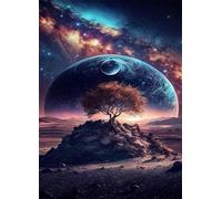 Puzzle 1500 Piezas Árbol Espacial de fantasía | Puzzles Adultos | para Toda La Familia |87x57 cm | Entretenimiento Creativo Rompecabezas Adultos Regalo