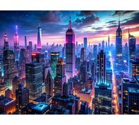 Puzzle 1500 Piezas Arquitectura Urbana Colorida | Puzzles Adultos | para Toda La Familia | 87x57 cm | Entretenimiento Creativo Rompecabezas Adultos Regalo