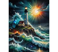 Puzzle 1500 Piezas, Atardecer con iluminación de Olas Puzzles para Adultos,Rompecabezas de Adultos, Juguetes de Regalo Entretenimento Puzzle, Juego de Rompecabezas