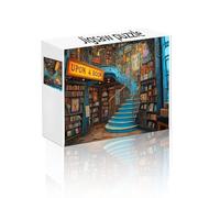 Puzzle 1500 Piezas Biblioteca, Obra de Arte de Juegos de Puzzle Libro, Juegos Divertidos Dificultad Desafío Rompecabezas Adultos, Entretenimento Decoración Hogar Regalos Creativos Juguetes 4 Años J-0