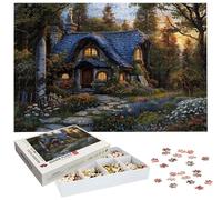 Puzzle 1500 Piezas Bosque, Puzzle Cabina con Caja para Adultos, 87x57 cm, DIY 1500 Piezas Rompecabezas Madera para Adultos, Rompecabezas Desafiante para Decoracion Hogar y Pared, Regalo Mujer H-1491