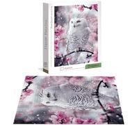 Puzzle 1500 Piezas Búho, Puzzle Flor con Caja para Adultos, 87x57 cm, DIY 1500 Piezas Rompecabezas Madera para Adultos, Rompecabezas Desafiante para Decoracion Hogar y Pared, Regalo Mujer H-5115