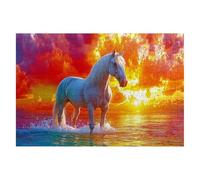 Puzzle 1500 Piezas Caballo Puzzles Océano Medidas 87x57cm Rompecabezas para Adultos Entretenimiento Creativo, Divertido Clásico Rompecabezas Juguetes Educativos Regalos Originales para Mujer B-54