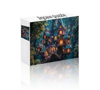 Puzzle 1500 Piezas Castillo, Obra de Arte de Juegos de Puzzle Árbol, Juegos Divertidos Dificultad Desafío Rompecabezas Adultos, Entretenimento Decoración Hogar Regalos Creativos Juguetes 4 Años F-3