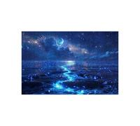 Puzzle 1500 Piezas, Cielo estrellado Puzzle 1500 Piezas Madera 60 x 90cm con Caja de Papel de Colores y Bolsa de Malla Portátil, Rompecabezas Mar para Primavera Decoracion Pared Regalo Mujer LZPT04266