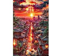 Puzzle 1500 Piezas Ciudad Amanecer, Puzzles Imposible, Desafiante Acertijo, Juegos de Rompecabezas para Toda la Familia, Puzzle Adultos 1500 Piezas 87 x 57 cm