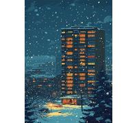 Puzzle 1500 Piezas Ciudad Invierno, Puzzles Imposible, Desafiante Acertijo, Juegos de Rompecabezas para Toda la Familia, Puzzle Adultos 1500 Piezas 87 x 57 cm