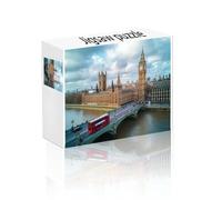 Puzzle 1500 Piezas Ciudad, Obra de Arte de Juegos de Puzzle Londres, Juegos Divertidos Dificultad Desafío Rompecabezas Adultos, Entretenimento Decoración Hogar Regalos Creativos Juguetes 4 Años F-4