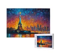 Puzzle 1500 Piezas Ciudad Puzzle Adultos,Rompecabezas DIY,Estatua Juegos de Rompecabezas para Toda la Familia,Pasatiempo Creativo Adultos,Regalos Originales para Mujer con Caja de Regalo,87x57cm,p571t