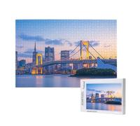 Puzzle 1500 Piezas Ciudad Puzzle Adultos,Rompecabezas DIY,Puente Juegos de Rompecabezas para Toda la Familia,Pasatiempo Creativo Adultos,Regalos Originales para Mujer con Caja de Regalo,87x57 cm,p548t