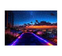 Puzzle 1500 Piezas Ciudad, Puzzle Estrellada, Puzzles 1500 Piezas Adultos, Rompecabezas de Madera con Caja Regalo, Rompecabezas Adultos para Toda la Familia, Regalo Mujer, Home Decor 87x57cm -1380