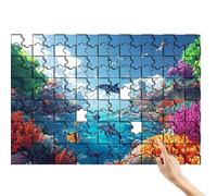 Puzzle 1500 Piezas Delfín, Rompecabezas Adultos, Juegos Educativos Familiares, Desafía el Puzzle Coral Creativo, Conjunto Colorido e Interesante con Caja para Regalo Mujer Decoracion Habitacion M-1