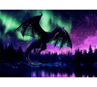 Puzzle 1500 Piezas Dinosaurio Rompecabezas Adultos Aurora Puzzles Desafío Imposible 87x57cm Rompecabezas DIY Pintura para Adultos y Chico Mayores 14 Años Regalos Mujeres para Decoración Hogar C-479