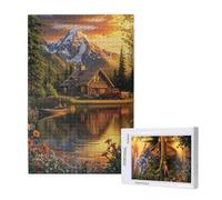 Puzzle 1500 Piezas Flor Puzzle Adultos,Rompecabezas DIY,Mariposa Juegos de Rompecabezas para Toda la Familia,Pasatiempo Creativo Adultos,Regalos Originales para Mujer con Caja de Regalo,87x57cm,p1492t