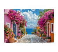 Puzzle 1500 Piezas Flor, Puzzle Italia, Puzzles 1500 Adultos, Rompecabezas Adultos con Caja Regalo, Rompecabezas de Madera Desafiante para Toda la Familia, Regalos Originales para Mujer Decor -3164