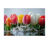 Puzzle 1500 Piezas Flor Puzzles Tulipán Medidas 87x57cm Rompecabezas para Adultos Entretenimiento Creativo, Divertido Clásico Rompecabezas Juguetes Educativos Decor Regalos Originales para Mujer A-41