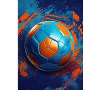 Puzzle 1500 Piezas Fútbol de Acuarela | Puzzles Adultos | para Toda La Familia |87x57 cm | Entretenimiento Creativo Rompecabezas Adultos Regalo