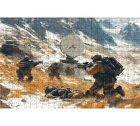 Puzzle 1500 Piezas Guerrero, Puzzle 1500 Piezas Adulto Radar, Rompecabezas de Madera para Adultos 90 x 60cm, Puzzles para Toda la Familia Cuadros Decoracion Salon Modernos Regalo Mujer Hombre RXPT6832