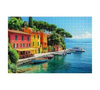 Puzzle 1500 Piezas Italia Puzzles Paisajes Medidas 87x57cm Rompecabezas para Adultos Entretenimiento Creativo, Divertido Clásico Rompecabezas Juguetes Educativos Regalos Originales para Mujer I-81