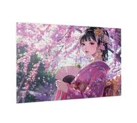 Puzzle 1500 Piezas Japón Puzzle Chica Rompecabezas DIY con Caja de Regalo,Pasatiempo Creativo,Regalos Originales para Mujer,Juego Familiar Actividades Creativas para Wall Decoration 87 x 57 cm -2253Y