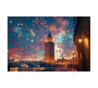 Puzzle 1500 Piezas Londres, Puzzle Navidad, Puzzles 1500 Piezas Adultos, Rompecabezas de Madera con Caja Regalo, Rompecabezas Adultos para Toda la Familia, Regalos Originales para Mujer 87x57cm -2152