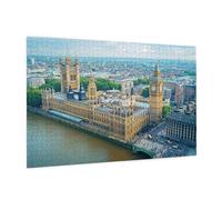 Puzzle 1500 Piezas Londres Puzzle Paisaje Rompecabezas DIY con Caja de Regalo,Pasatiempo Creativo,Regalos Originales para Mujer,Juego Familiar Actividades Creativas, Wall Decoration 87 x 57 cm -826Y