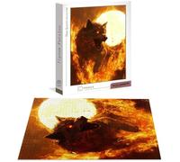 Puzzle 1500 Piezas Luna Rompecabezas para Adultos, un Rompecabezas Desafiante, Juegos de Puzzle para Toda la Familia, Letras en la Parte Posterior, Decoración del Hogar, Regalos Navidad Lobo B-8410