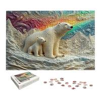 Puzzle 1500 Piezas Oso Polar para Adultos, Puzzle Paisajes de Madera con Caja Regalo para Adultos, Rompecabezas Desafiante para Toda la Familia, Rompecabezas para Regalo Mujer, Regalo Hombre, -7381