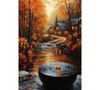Puzzle 1500 Piezas Otoño Puzzle Paisaje Rompecabezas Adultos, Rompecabezas Pieza de Madera Juguetes Jigsaw Arte, Jigsaw educa para Adultos y niños a Partir de 14 Años U-1028
