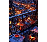 Puzzle 1500 Piezas Paisaje Nocturno Ciudad, 87x57 cm, Rompecabezas Imposible, Ejercita Paciencia y Concentración, Puzzle de 1500 Piezas para Adultos