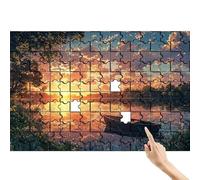 Puzzle 1500 Piezas para Adultos Bote, Puzzle Atardecer Juegos Educativos Desafiando lo Imposible, Conjunto Entretenimiento Divertido y Colorido con Caja para Decoracion Hogar Regalos para Hombre J-2