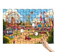 Puzzle 1500 Piezas Parque Atracciones, Rompecabezas Adultos, Juegos Educativos Familiares, Desafía Puzzle Paisaje Creativo, Colorido e Interesante con Caja para Regalo Mujer Decoracion Habitacion X-6