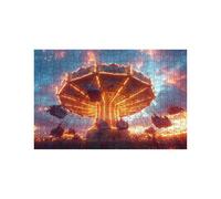 Puzzle 1500 Piezas Parque de Atracciones Puzzle 1500 Piezas Adultos Cielo Estrellado Educativo Rompecabezas Madera para Toda la Familia Junta, Puzzles para Decoracion Pared 60 x 90cm LZPT-04779