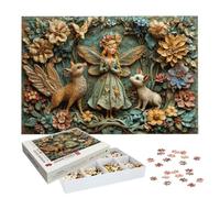 Puzzle 1500 Piezas, Puzzle Elfos de Madera para Adultos, Regalos -2238 | De Madera, Caja Colorida, 87x57cm, 2 mm de Grosor, Un Reto, Home Decoration, Regalo