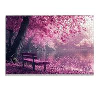 Puzzle 1500 Piezas, Puzzle Flores de Cerezo con Caja para Adultos, DIY Jardín Rompecabezas Madera para Adultos, 1500 Piezas Rompecabezas Desafiante, para Decoracion Hogar, Regalo Mujer/Hombre, -2004